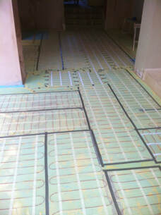 Electric Underfloor Heating being installed by DBD Electrical, Electricians in Bath and near Bath