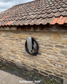 Tesla Electric Vehicle Charge Point Installed in Batheaston by DBD Electrical